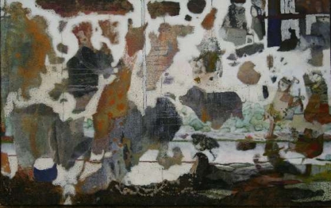 Le Manège - Cire sur toile - 160*100 cm - 2004