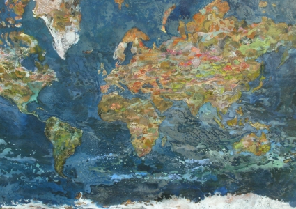 Mercator-176x116cm-Cire sur toile-2014