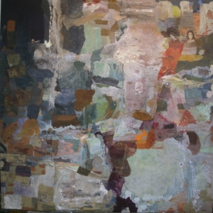 Cascades – 90*90 cm – Cire sur toile – 2011