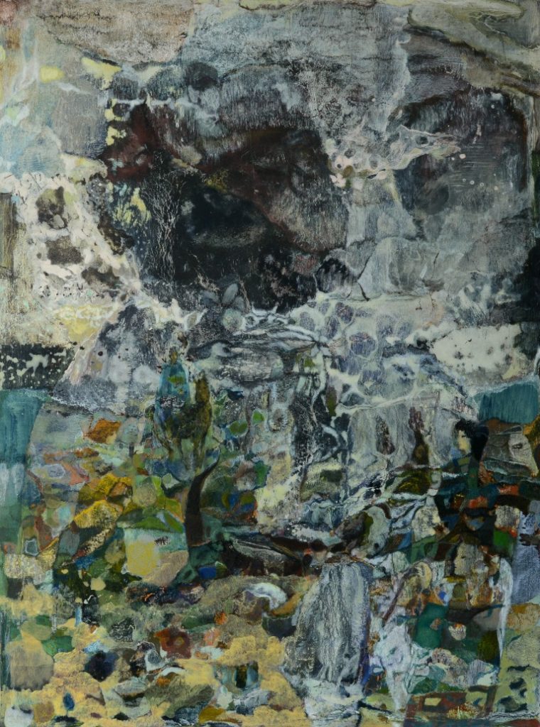 Le rêve apache - 60x80 cm – Cire sur bois – 2012