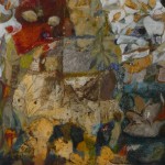 La Volte - 20*35 cm - Collages et cire sur bois - 2009